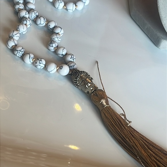 Buddha Tassel Beaded long necklace - Picture 5 of 6